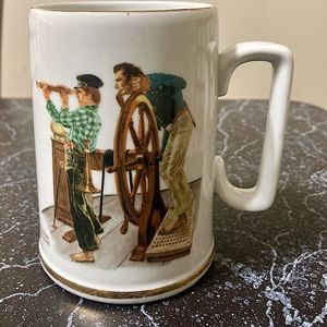 1982 Norman Rockwell “River Pilot” mug